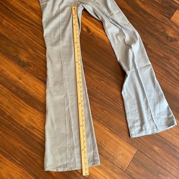 Level 99 Tanya High Rise Linen Pant 34 inseam Sky Blue - Picture 9 of 14